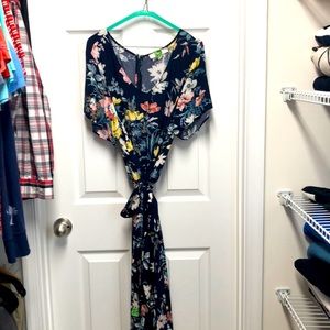 Loft size 18 floral jumpsuit gorgeous!